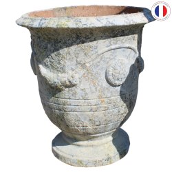 Materials of yesteryear: ANDUZE VASE IN RECONSTITUTED STONE PM H54