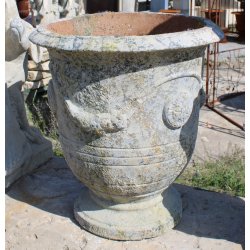 Materials of yesteryear: ANDUZE VASE IN RECONSTITUTED STONE PM H54