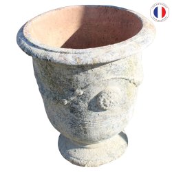 Materials of yesteryear : ANDUZE VASE IN RECONSTITUTED STONE MM H78