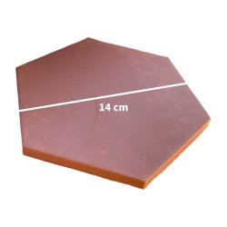 Materials of yesteryear: RED HEXAGONAL TILE 14x0.8