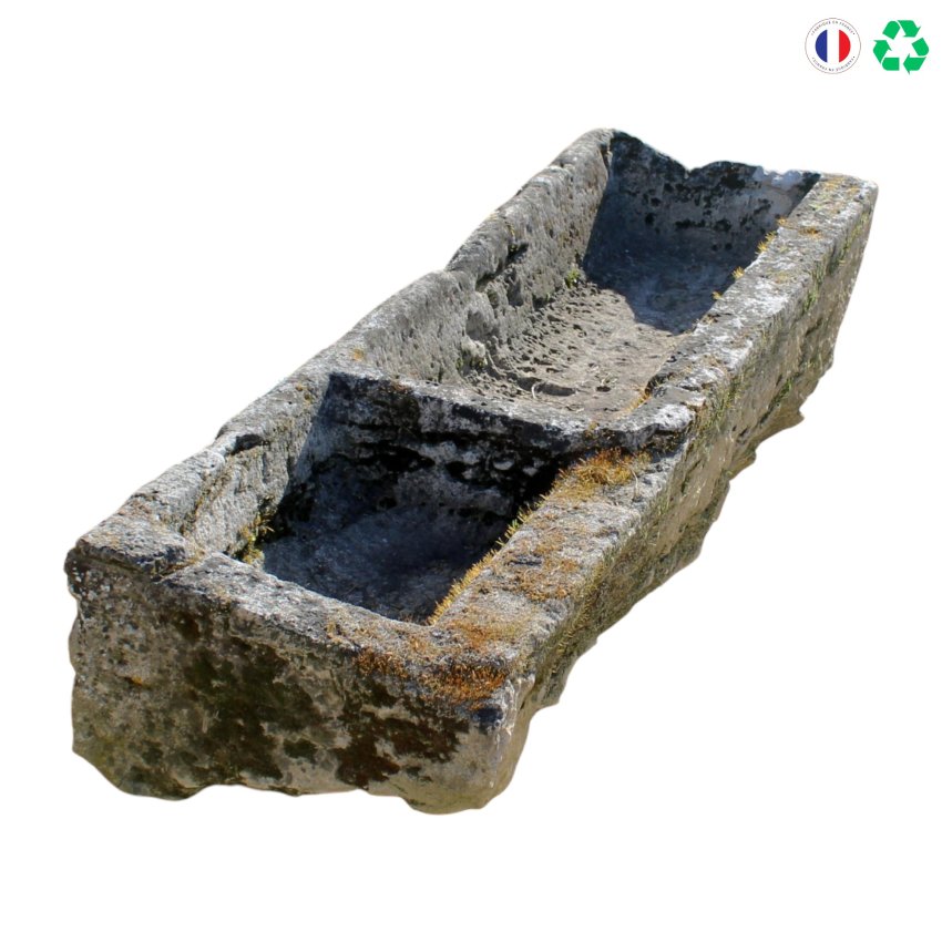 Materials of yesteryear: ANTIQUE TROUGH 2 CONTAINERS L145