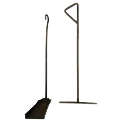 Materials of yesteryear: SHOVEL AND ASH PULLER SET IRONWORK