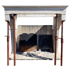 Materials of yesteryear: OLD STONE FIREPLACE H177