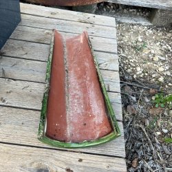 Materials of yesteryear: GREEN GLAZED CANAL TILE