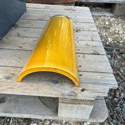Materials of yesteryear: YELLOW GLAZED CANAL TILE