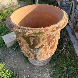 Materials of yesteryear: AGED ANDUZE VASE FLAME N°1 BIS H92