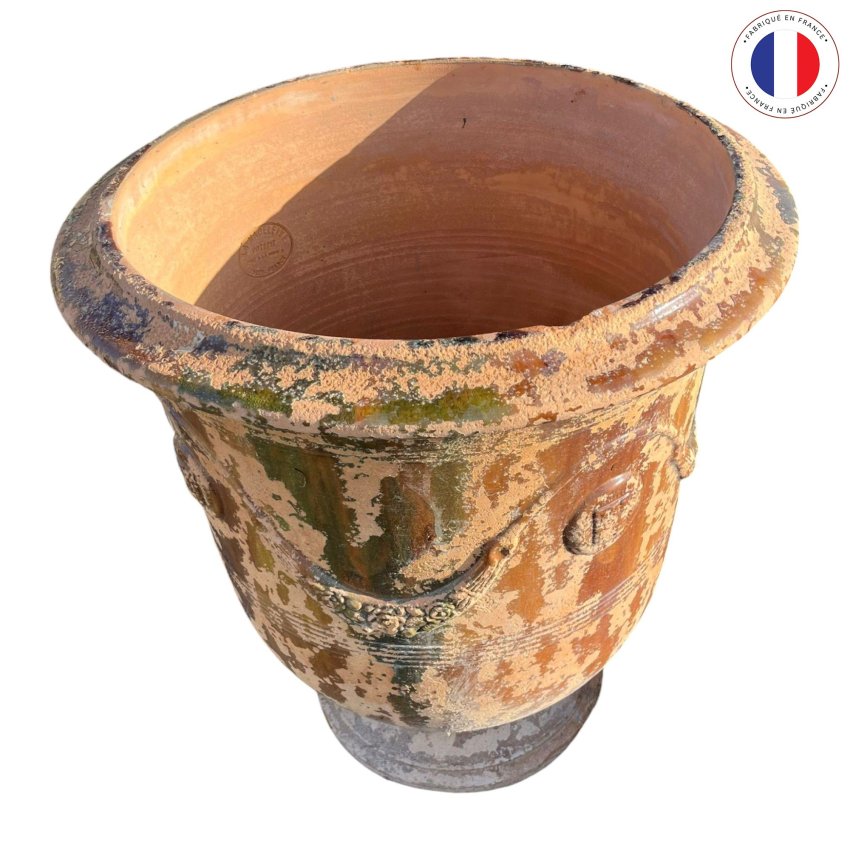 Materials of yesteryear: AGED ANDUZE VASE FLAME N°1 BIS H92