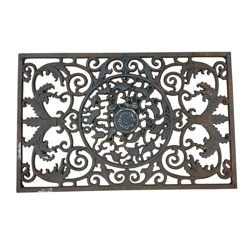 Materials of yesteryear: RECTANGULAR CAST IRON DOORMAT
