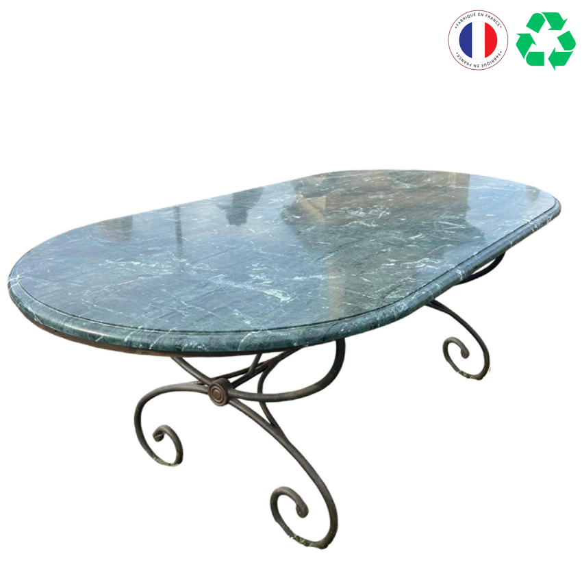 Materials of yesteryear: GREEN MARBLE TABLE