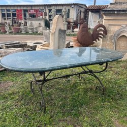 Materials of yesteryear: GREEN MARBLE TABLE