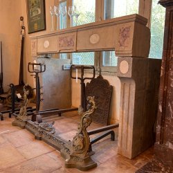 Materials of yesteryear: OLD STONE FIREPLACE H98