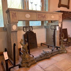 Materials of yesteryear: OLD STONE FIREPLACE H98