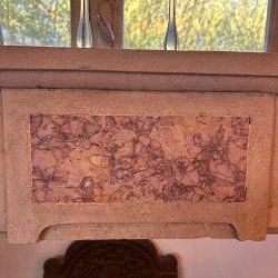 Materials of yesteryear: OLD STONE FIREPLACE H98