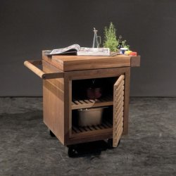 Materials of yesteryear: OFYR STORAGE INSERT PRO WITH TEAK WOOD DOOR SMALL