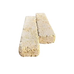 Materials of yesteryear: STONE BRIQUETTE 25 X 5 X 5 DRUM AGED YELLOW