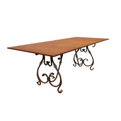 Materials of yesteryear: RECTANGULAR GARDEN TABLE L222