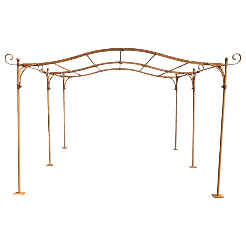 Materials of yesteryear: PERGOLA / IRONWORK CARPORT L385
