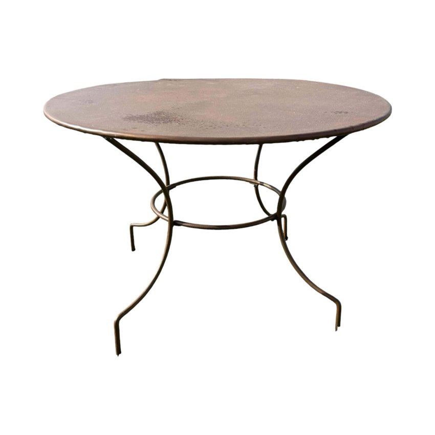 Materials of yesteryear: LARGE ROUND IRON TABLE D110