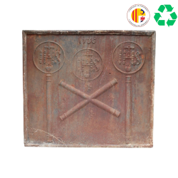 Materials of yesteryear: CAST IRON FIREPLACE PLATE H86