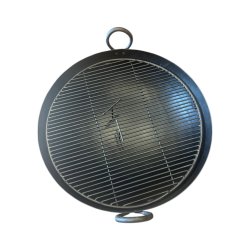 Materials of yesteryear: BRAZIER WITH IRON GRID AND SUPPORT D74