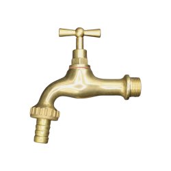 Materials of yesteryear: FAUCET WITH SHINY BRASS SCREWS