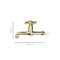Materials of yesteryear: RETRO SHINY BRASS FAUCET