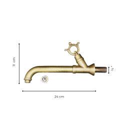 Materials of yesteryear: RING INCLINED FAUCET