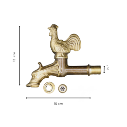 Materials of yesteryear: ROOSTER AND DRAGON FAUCET