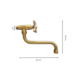 Materials of yesteryear: WALL MOUNTED ELBOW FAUCET