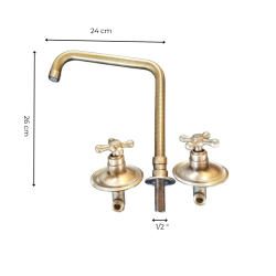 Materials of yesteryear: MIXER SWIVEL SINK FAUCET