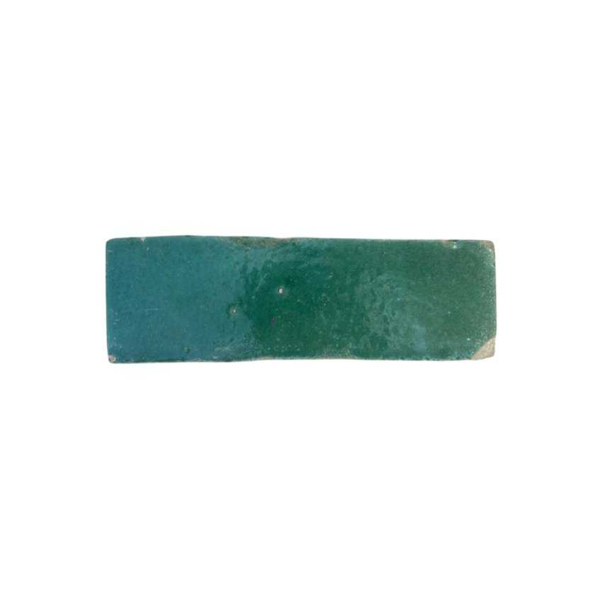 Materials of yesteryear: ZELLIGE GREEN 14.5x4.5x2.5