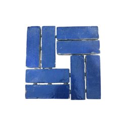 Materials of yesteryear: ZELLIGE BLUE 14.5x4.5x2.5