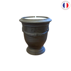 Materials of yesteryear: MINI VASE ANDUZE CANDLE NATURAL BLACK EARTH H14