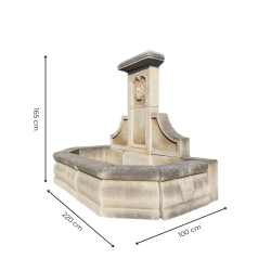 Materials of yesteryear: NARROW WALL FOUNTAIN H165
