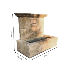 Matériaux d'Antan : FONTAINE MURALE AVEC BEC H160