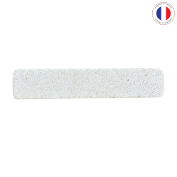 Materials of yesteryear: 25 X 5 X 5 STONE BRIQUETTE AGED WITH A DRUM
