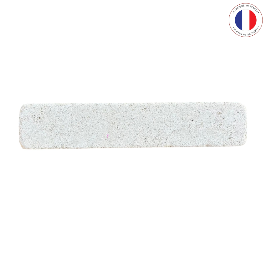 Materials of yesteryear: 25 X 5 X 5 STONE BRIQUETTE AGED WITH A DRUM