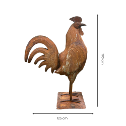 Materials of yesteryear: LARGE IRON ROOSTER H165