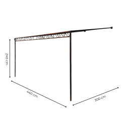 Materials of yesteryear: PERGOLA IRONWORK H240