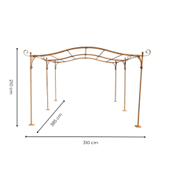 Materials of yesteryear: PERGOLA / IRONWORK CARPORT L385