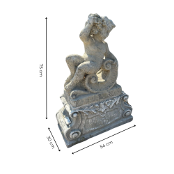 Materials of yesteryear: PUTTO AUTUMN STATUE H78