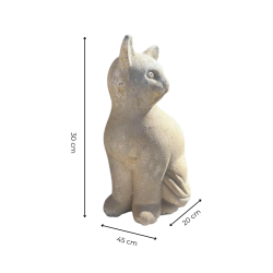 Materials of yesteryear: STONE CAT STATUE H40