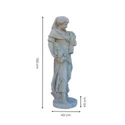 Matériaux d'Antan : STATUE DAME 4 SAISONS ETE H155