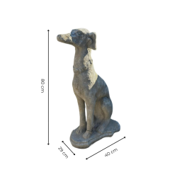 Materials of yesteryear: MEDOR STONE HUNDRIER DOG H80