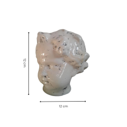 Materials of yesteryear: SMALL ENAMELLED ANGEL HEAD