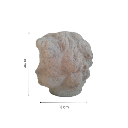 Materials of yesteryear: LARGE PATINATED ANGEL HEAD