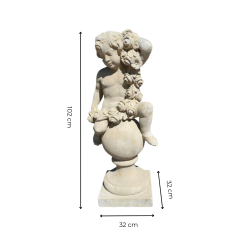 Materials of yesteryear: PUTTO SPRING BALL STATUE H100