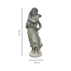 Materials of yesteryear: STATUE DAME 4 SEASONS WINTER H155