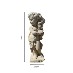Materials of yesteryear: PUTTO STATUE 4 SEASONS SPRING H70