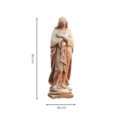 Materials of yesteryear: STATUE OF THE VIRGIN MARY TERRACOTTA H82
